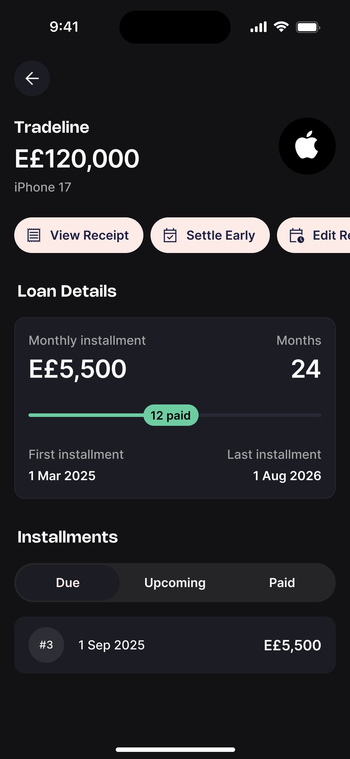 Loan details